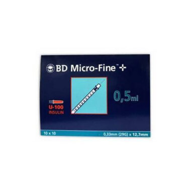 B-D ΣΥΡΙΓΓΑ Ινσουλινης 0,5ml 29G (100 τμχ.)