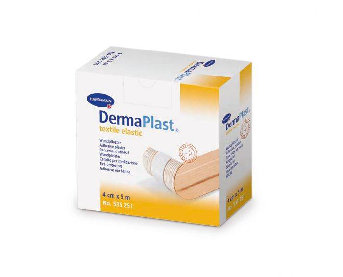 DermaPlast-Τextile-Εlastic DermaPlast Τextile Εlastic Ελαστικό υφασμάτινο επίθεμα