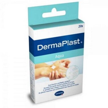 Dermaplast Aqua, αυτοκόλλητα επιθέματα με αδιάβροχη μεμβράνη κασετίνα 20 τεμαχίων