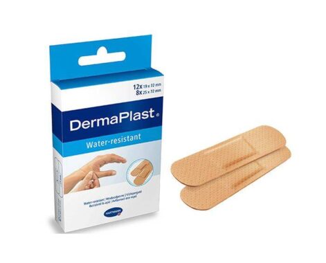 Dermaplast Water-resistant. Αυτοκόλλητα επιθέματα μικροτραυμάτων.