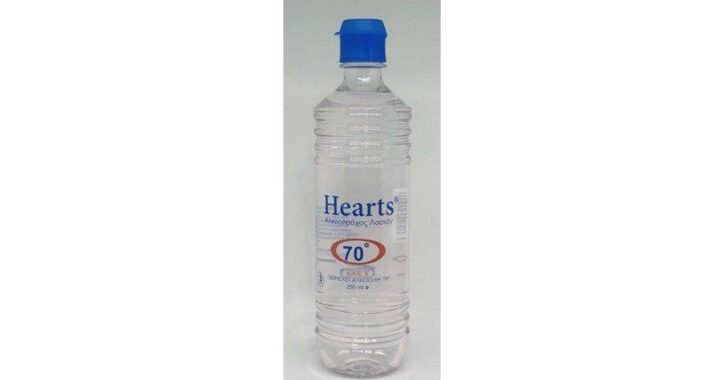Οινοπνευμα  αλκοολουχος λοσιον Hearts  70ο  400ml