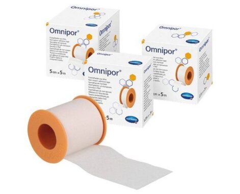 Omnipor  ταινίες στερέωσης από λευκό μη υφασμένο υλικό 5m 1τμχ