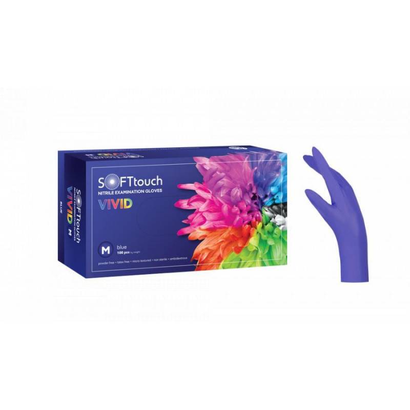 Soft-Touch-Vivid-Γάντια-Νιτριλίου-Μωβ Soft Touch Vivid Γάντια Νιτριλίου - Μωβ