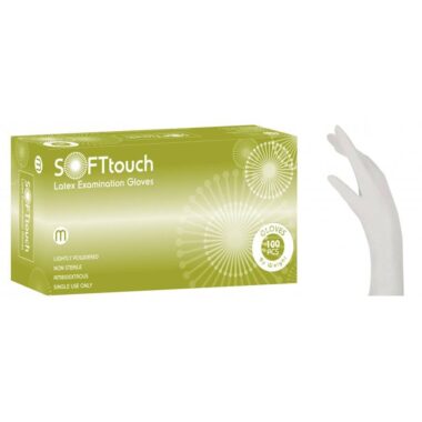 Εξεταστικά γάντια Soft Touch λευκό με πούδρα