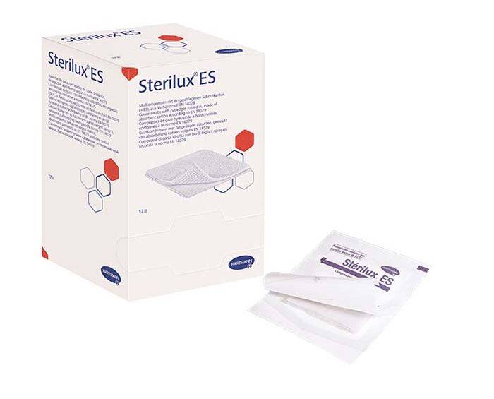 Sterilux-ES-αποστειρωμένη Sterilux ES αποστειρωμένη βαμβακερή υπεραπορροφητική γάζα 17 κλωστών