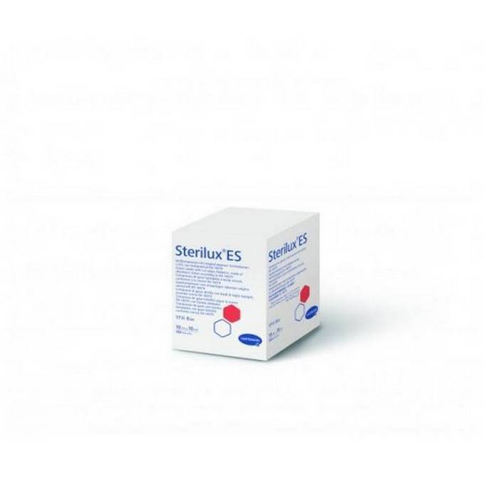 Sterilux-ES-μη-αποστειρωμένη Sterilux ES μη αποστειρωμένη βαμβακερή υπεραπορροφητική γάζα 17 κλωστών 8απλή 100τμχ
