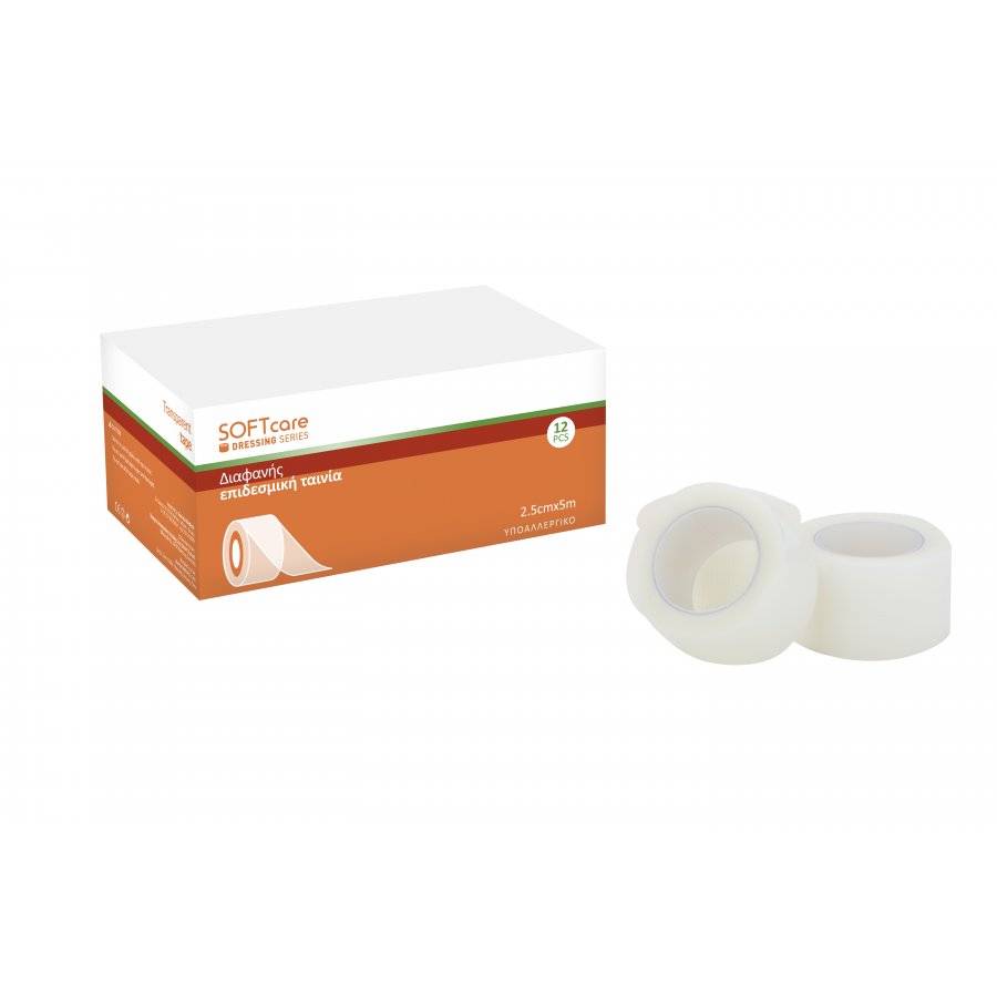 epidesmikes-tainies-diafanis-Soft-Touch-25x5 Επιδεσμική ταινία διαφανής Soft Touch