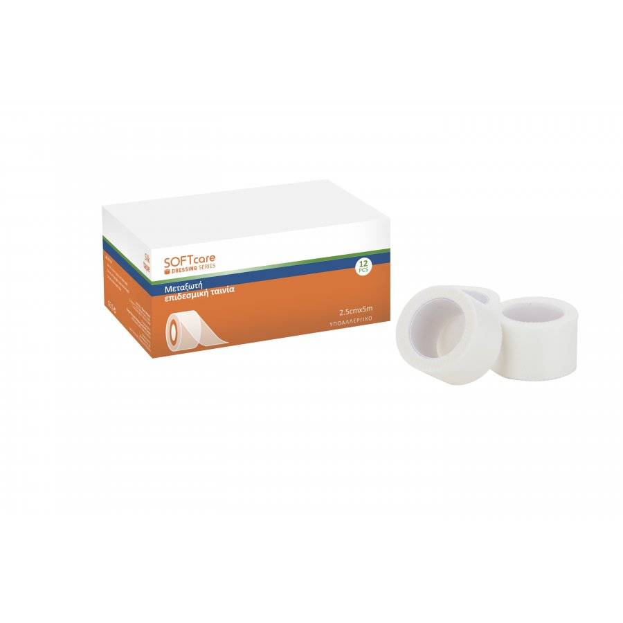 epidesmiki-tainia-metakswti-soft-touch-25x5 Επιδεσμική ταινία μεταξωτή Soft Touch
