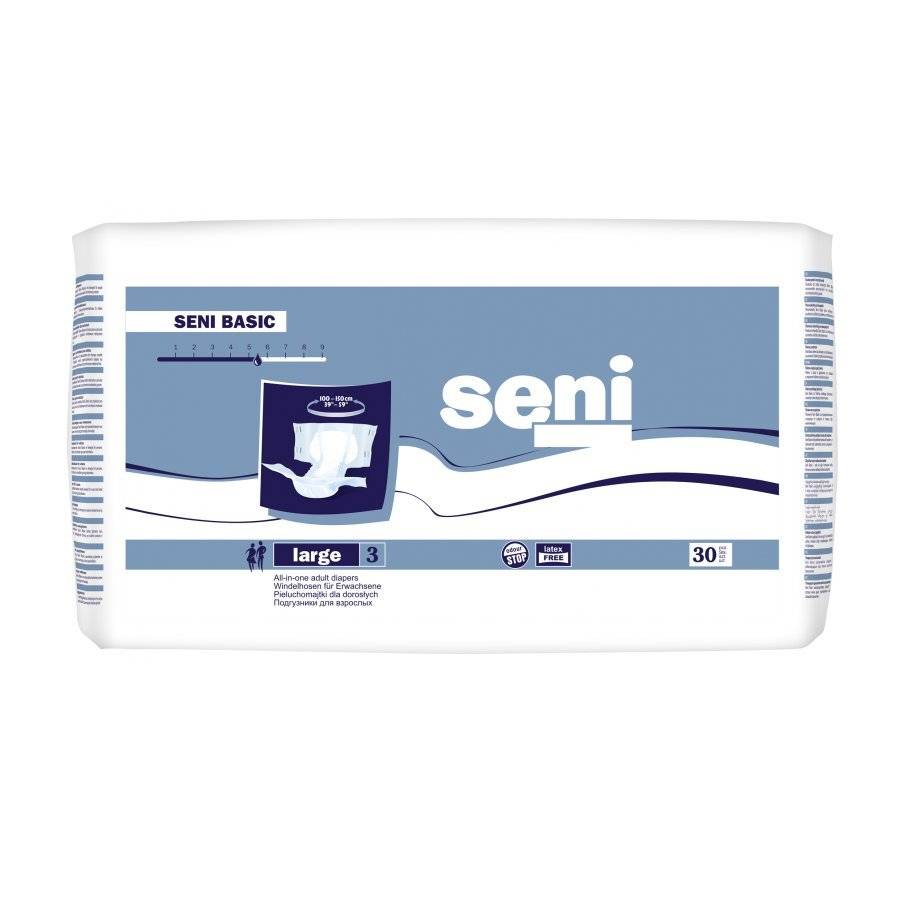 seni-basic Πάνες ακρατειας ενηλικων Seni Basic Medium (30 τεμ/πακ)