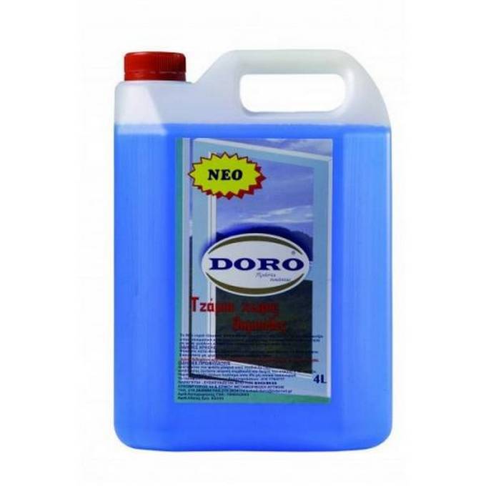 ΥΓΡΟ-ΤΖΑΜΙΩΝ-4-ΛΙΤΡΩΝ-DORO Υγρό τζαμιών 4lt antistatic μπλε