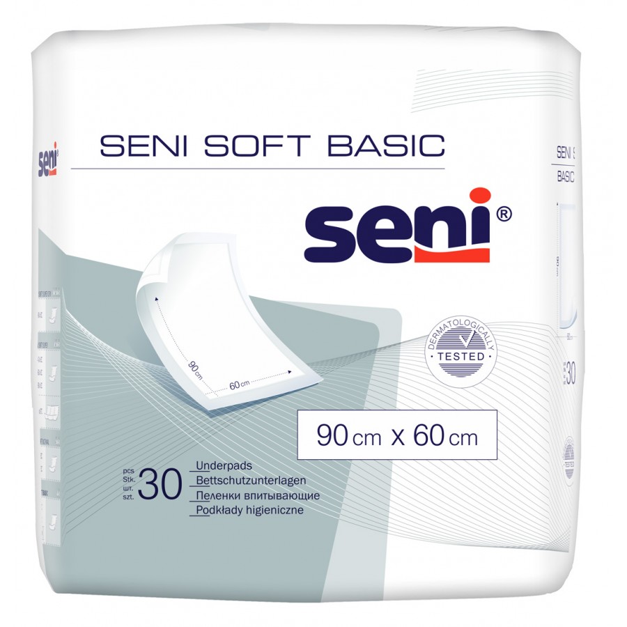 Υποσέντονο Seni Soft Basic - 60cm x 90cm 30 τμχ.